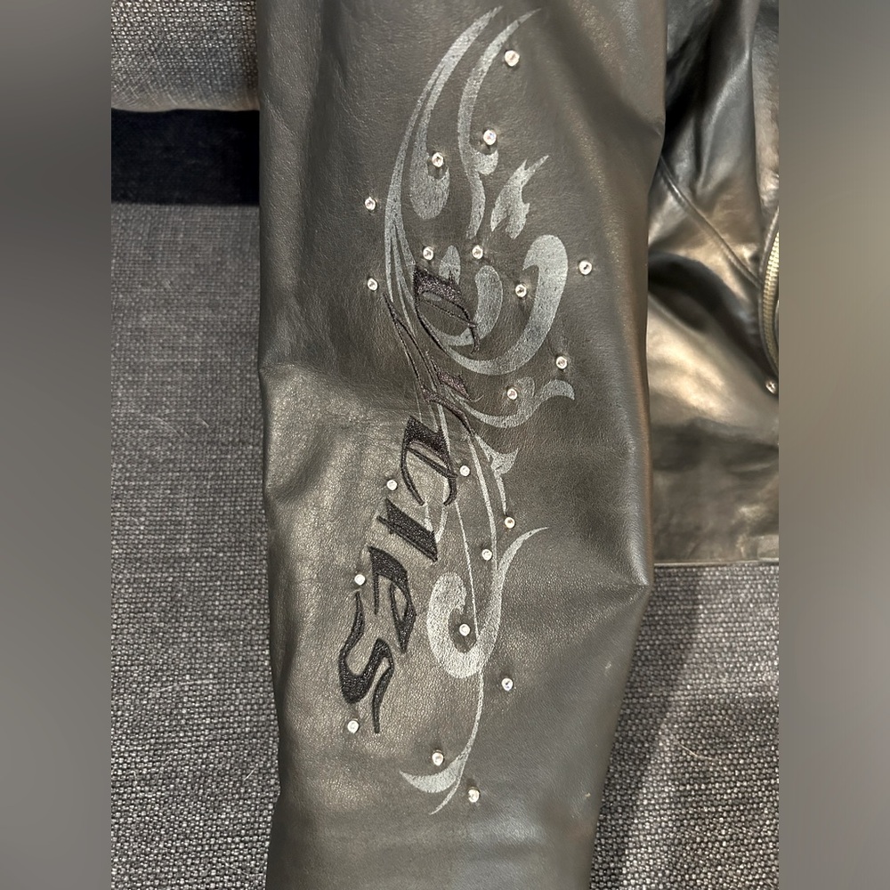 Harley Davidson Womens WICKED Willie Skull G Leather Jacket